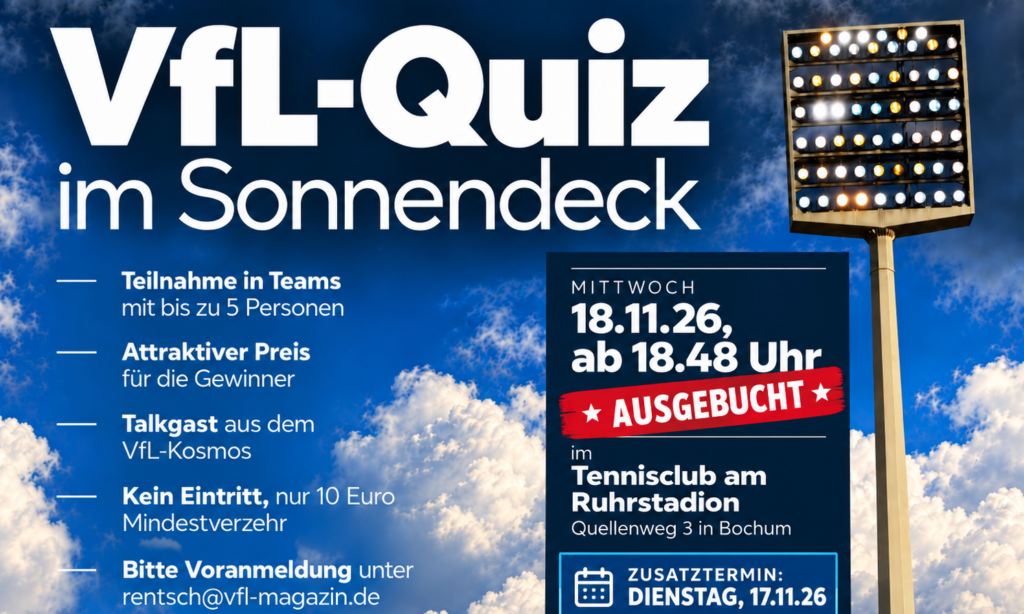 VfL-Quiz ausgebucht: Jetzt für Zusatztermin anmelden!
